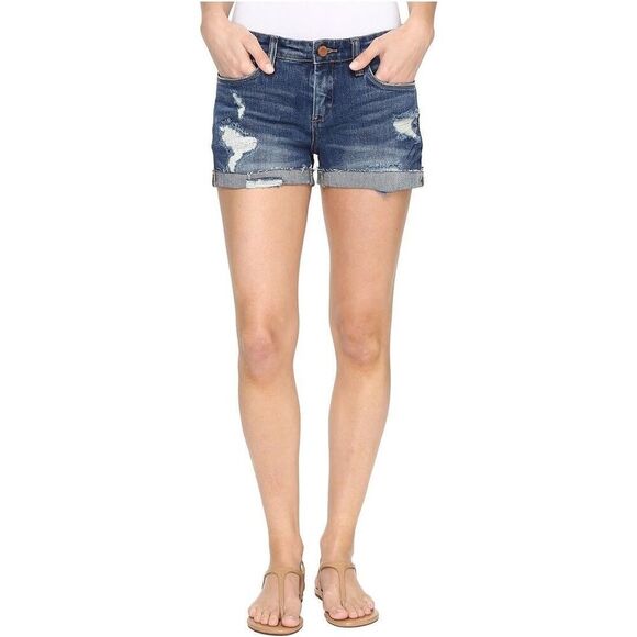 Blank NYC The High Rise Fulton Roll Up Shorts Size 29 - Picture 1 of 8